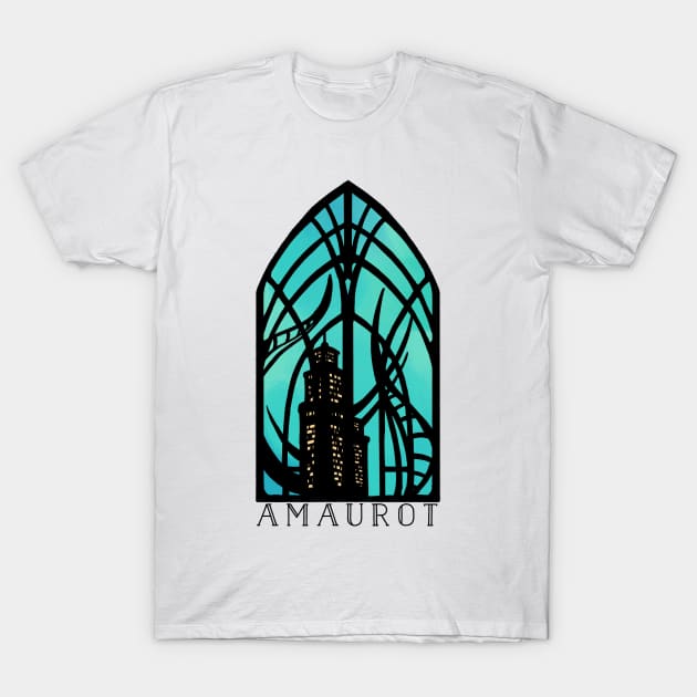 Amaurot Window T-Shirt by rbillustration